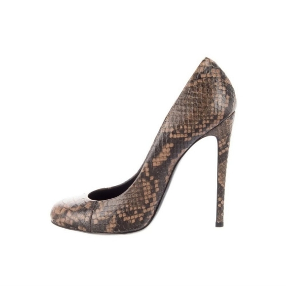 Giuseppe Zanotti Pumps Brown Animal Print Round-Toe Size  36.5EU - Picture 1 of 6